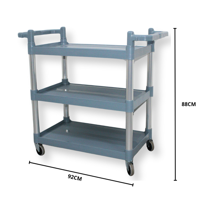 CARRO 3 BANDEJAS CHICO COLOR GRIS (Modelo: C3B-70G)