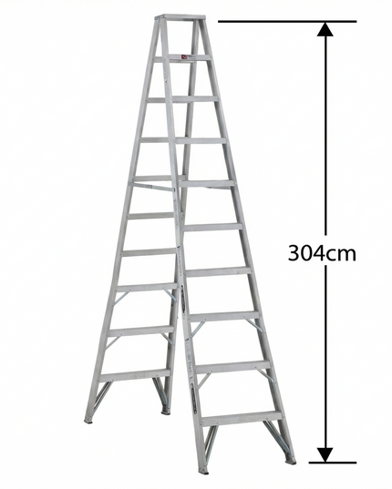 ESCALERA ALUMINIO TIJERA DOBLE ACCESO 10 PELDA OS (Modelo: 2231-10)