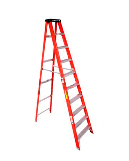 ESCALERA F. VIDRIO TIJERA 3.05 M. 225KG CUPRUM (Modelo: 3017-10)