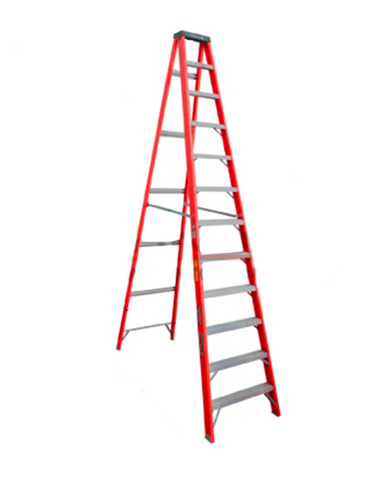 ESCALERA F. VIDRIO TIJERA 3.66 M. 225KG CUPRUM (Modelo: 3017-12)