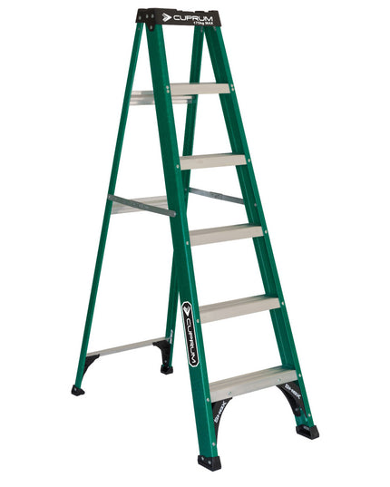 ESCALERA  F. VIDRIO TIJERA 1.83 M. (Modelo: 3217-06)
