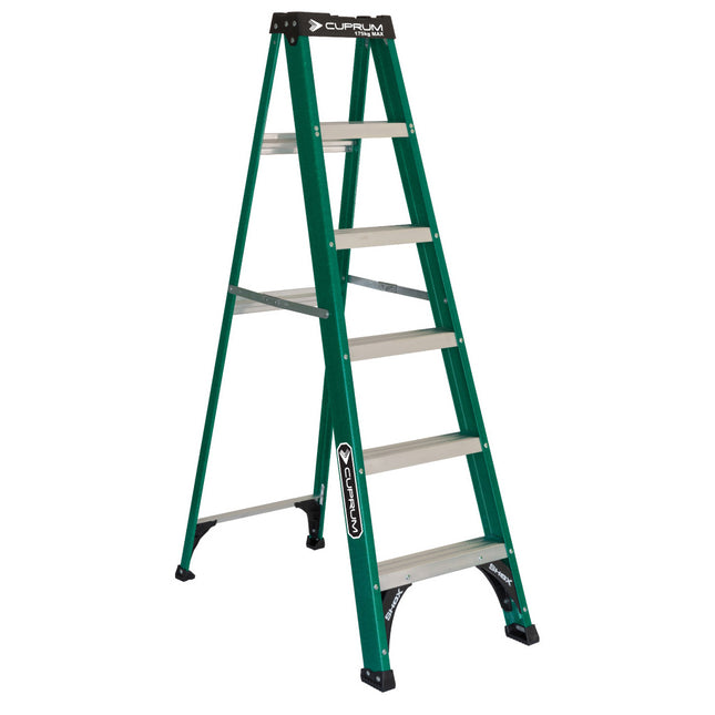 ESCALERA  F. VIDRIO TIJERA 1.83 M. (Modelo: 3217-06)