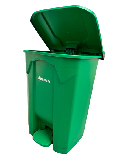 BASURERO PLASTICO 80L VERDE  (Modelo: AP-80V)