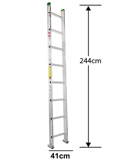 ESCALERA ALUMINIO RECTA SIMPLE 2.44 M. (Modelo: 440-08)