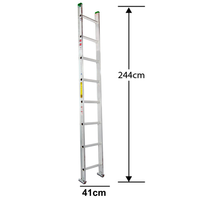 ESCALERA ALUMINIO RECTA SIMPLE 2.44 M. (Modelo: 440-08)