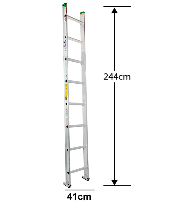 ESCALERA ALUMINIO RECTA SIMPLE 2.44 M. (Modelo: 440-08)