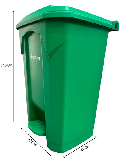 BASURERO PLASTICO 80L VERDE  (Modelo: AP-80V)