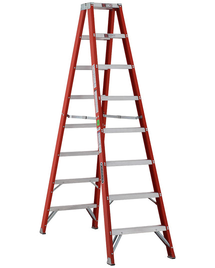 ESCALERA F. VIDRIO TIJERA DOBLE ACCESO 2 (Modelo: 530-08)