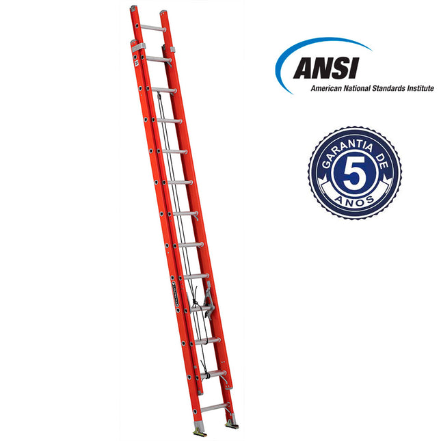 ESCALERA F. VIDRIO TELESC.  6.40 M. (Modelo: 534-24)