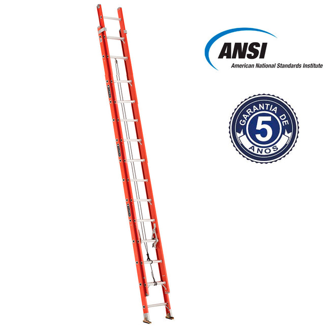 ESCALERA F. VIDRIO TELESC.  7.62 M. (Modelo: 534-28)