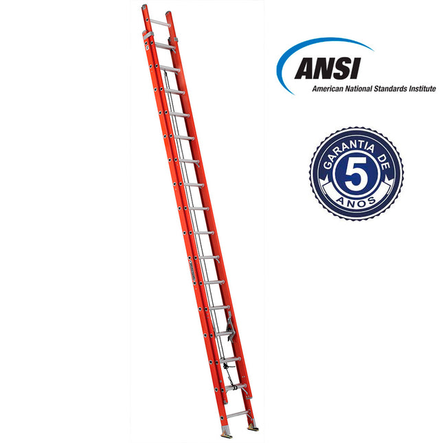 ESCALERA FIBRA DE VIDRIO TELESCOPICA  8.84 M. (Modelo: 534-32)