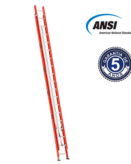 ESCALERA FIBRA DE VIDRIO TELESC.  9.75 M. (Modelo: 534-36)