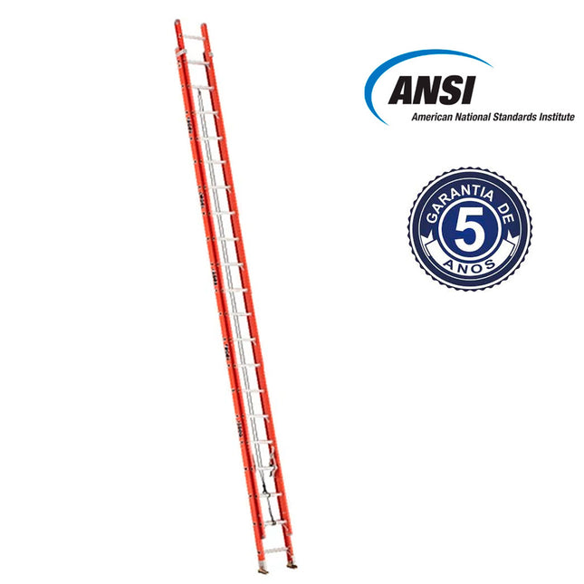 ESCALERA FIBRA DE VIDRIO TELESCOPICA 10.96 M. (Modelo: 534-40)