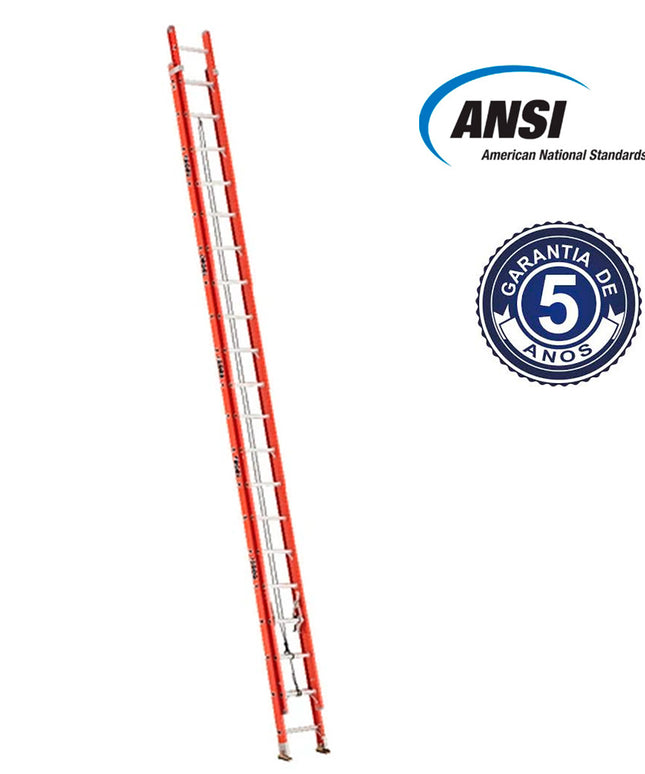 ESCALERA FIBRA DE VIDRIO TELESCOPICA 10.96 M. (Modelo: 534-40)