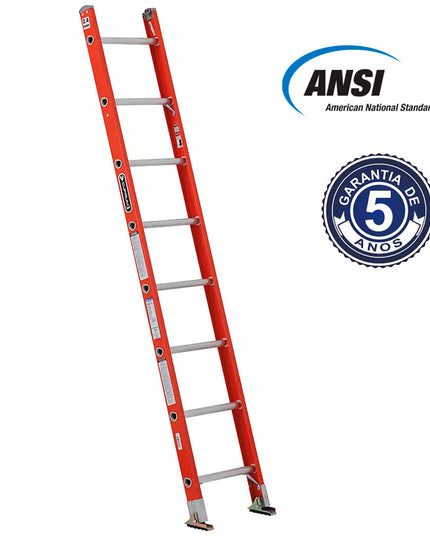 ESCALERA FIBRA RECTA 2.44 MTR (Modelo: 544-08)