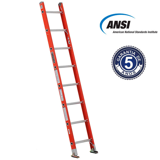 ESCALERA FIBRA RECTA 2.44 MTR (Modelo: 544-08)
