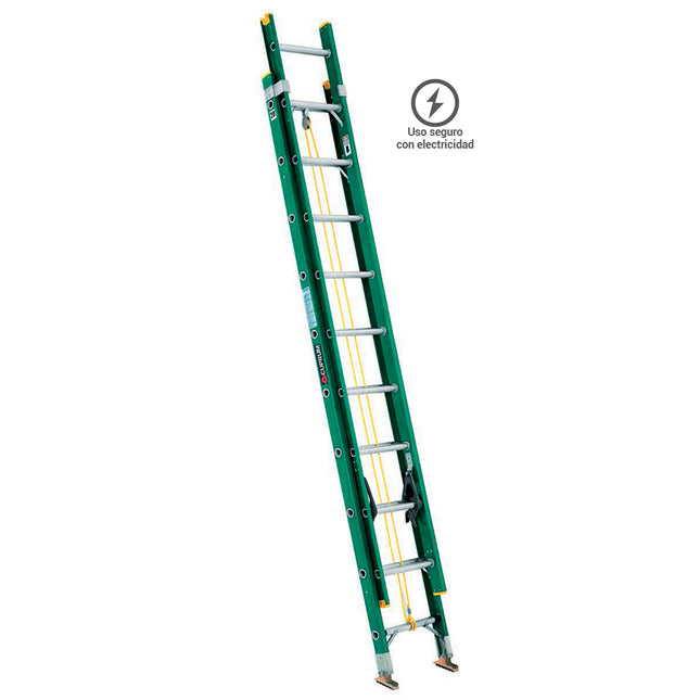 ESCALERA F. VIDRIO TELESC.  5.18 M. (Modelo: 618-20)
