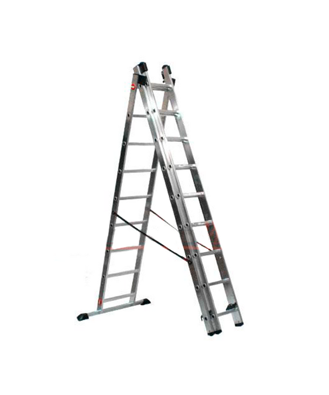 ESCALERA ALUMINIO TIJERA TEL.3 X 2.54 M. (Modelo:7309-007)
