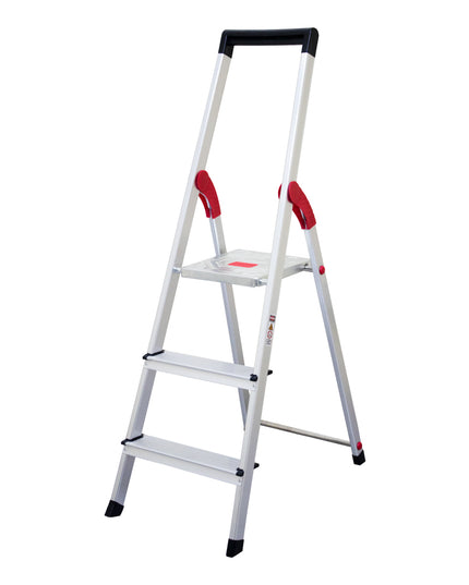 ESCALERA ALUM TIJERA PLATAFORMA 3 PELD (Modelo: 807-03)