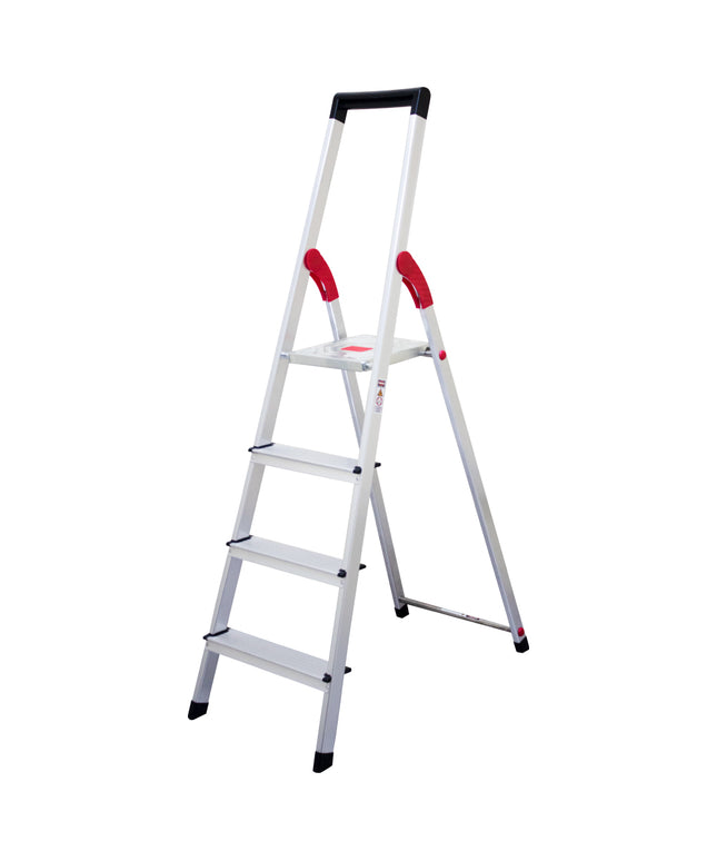 ESCALERA ALUM TIJERA PLATAFORMA 4 PELD (Modelo: 807-04)