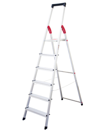 ESCALERA ALUM TIJERA PLATAFORMA 6 PELD (Modelo: 807-06)