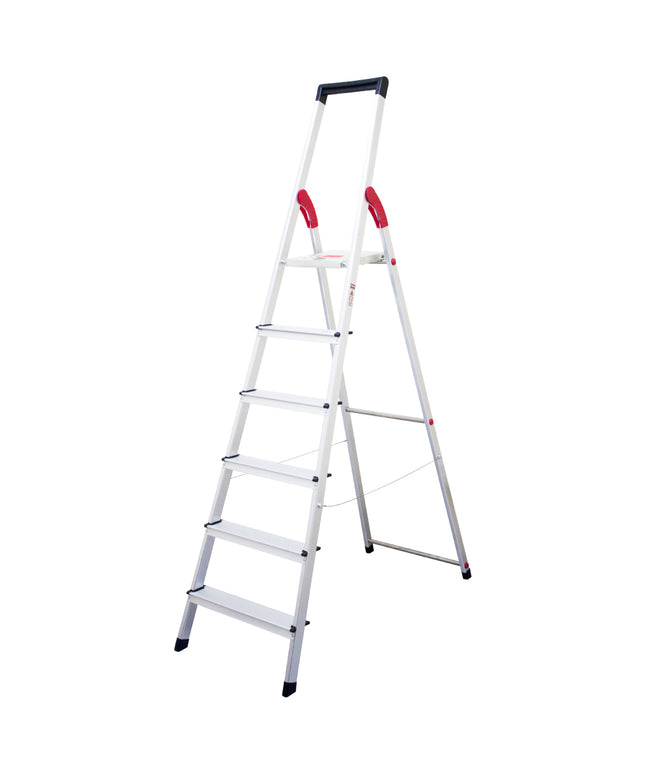 ESCALERA ALUM TIJERA PLATAFORMA 6 PELD (Modelo: 807-06)