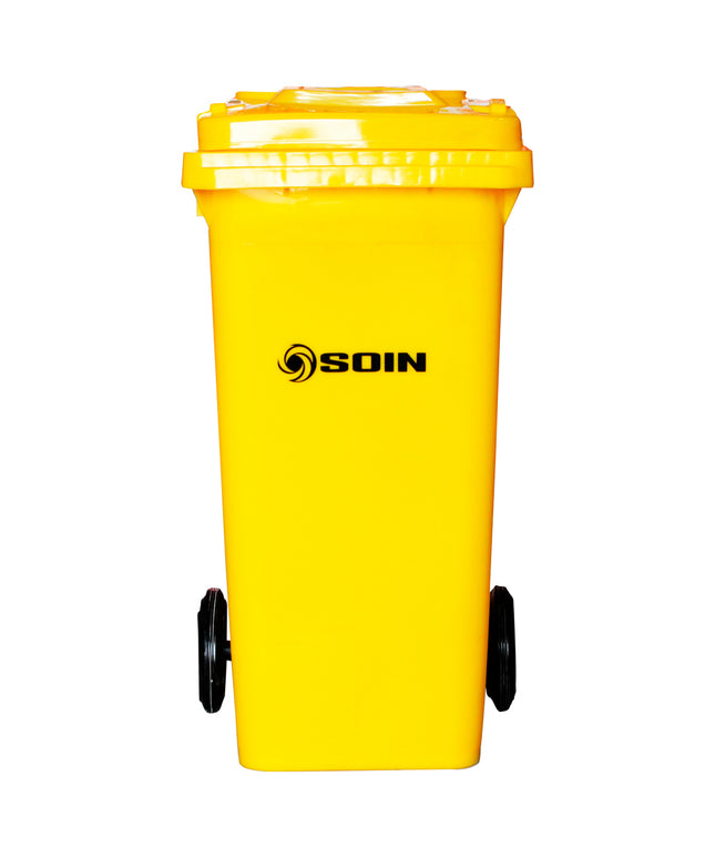 CONTENEDOR DE BASURA 120 LTS. AMARILLO (Modelo: AE-120AM)