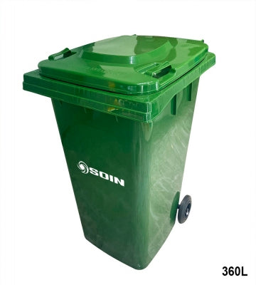 CONTENEDOR DE BASURA 360 LTS. VERDE (Modelo: AE-360V)