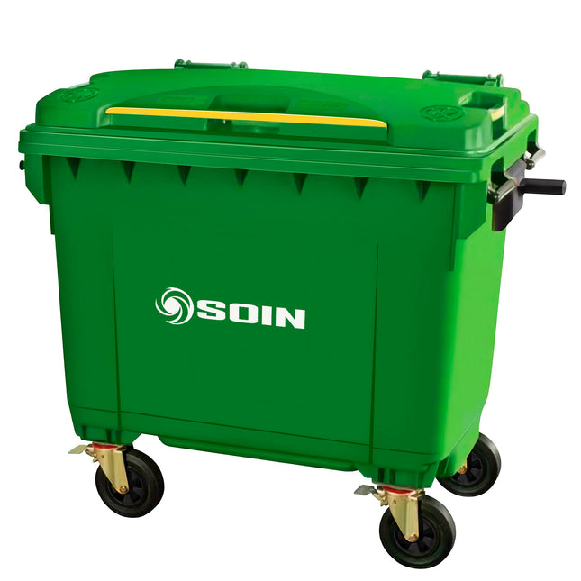 CONTENEDOR DE BASURA 660 LTS. VERDE (Modelo: AE-660V)