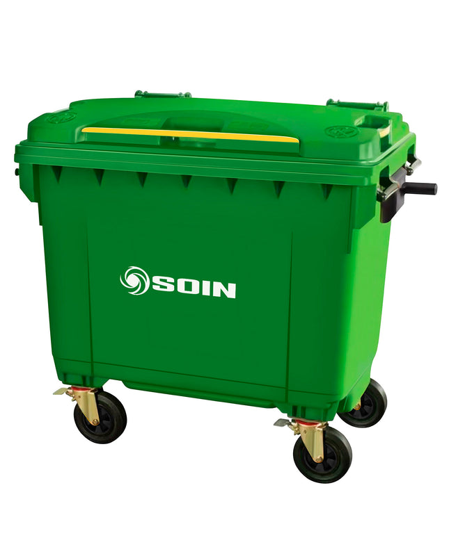 CONTENEDOR DE BASURA 660 LTS. VERDE (Modelo: AE-660V)