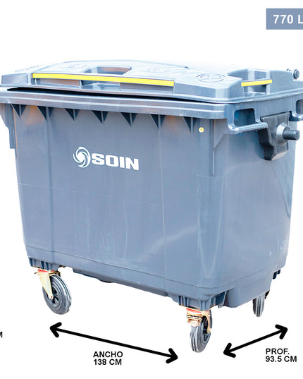 CONTENEDOR DE BASURA 770 LTS. GRIS (Modelo: AE-770G)
