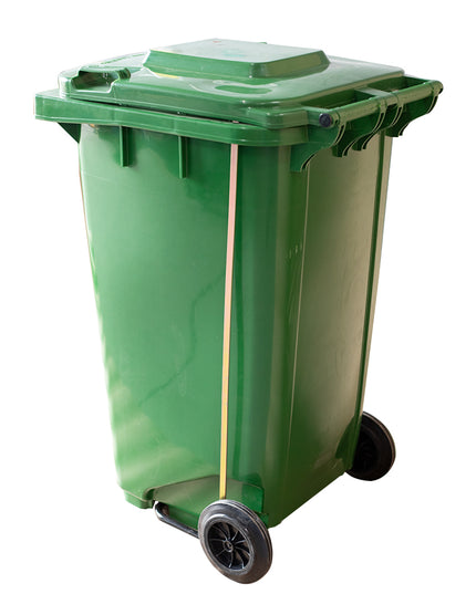 BASURERO C/TAPA RUEDA Y PEDAL 120 lts. (Modelo: AP-120V)