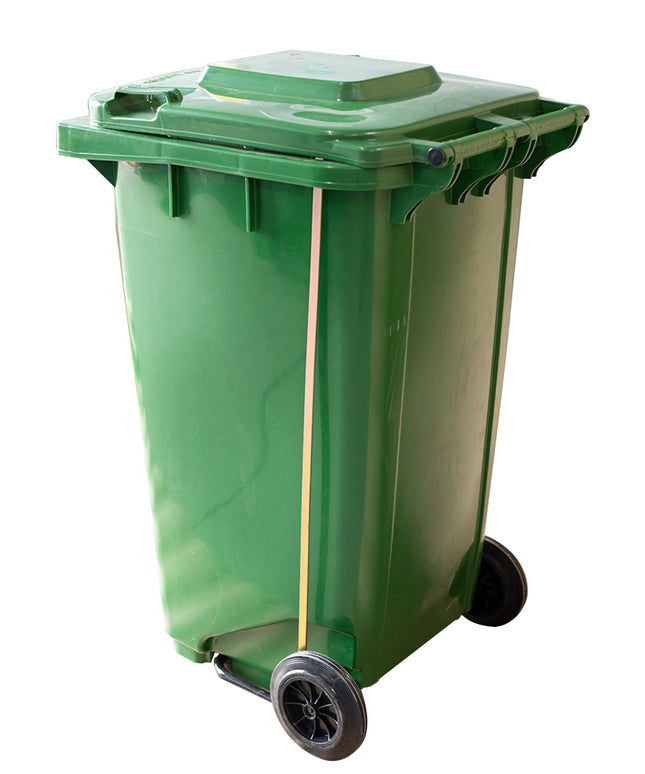 BASURERO C/TAPA RUEDA Y PEDAL 120 lts. (Modelo: AP-120V)