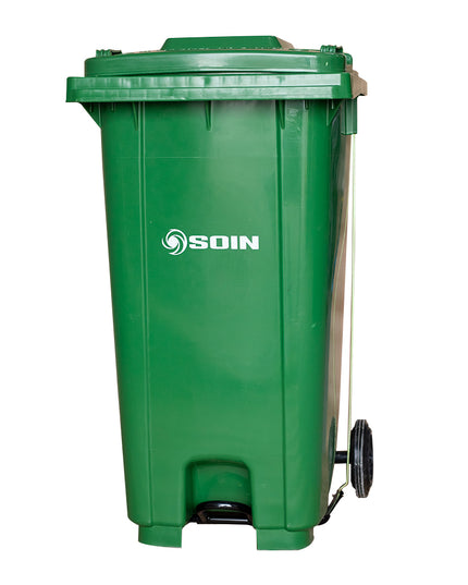 BASURERO C/TAPA RUEDA Y PEDAL 240 lts. (Modelo: AP-240V)