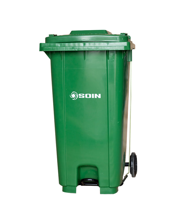 BASURERO C/TAPA RUEDA Y PEDAL 240 lts. (Modelo: AP-240V)