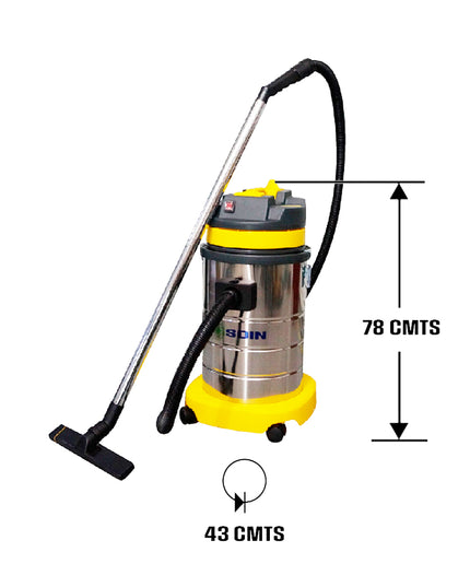 ASPIRADORA POLVO/AGUA 30 lts. SOIN (Modelo: AS-30T)