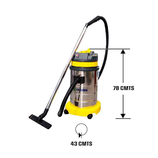 ASPIRADORA POLVO/AGUA 30 lts. SOIN (Modelo: AS-30T)