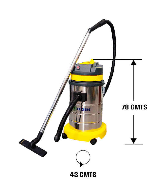 ASPIRADORA POLVO/AGUA 30 lts. SOIN (Modelo: AS-30T)