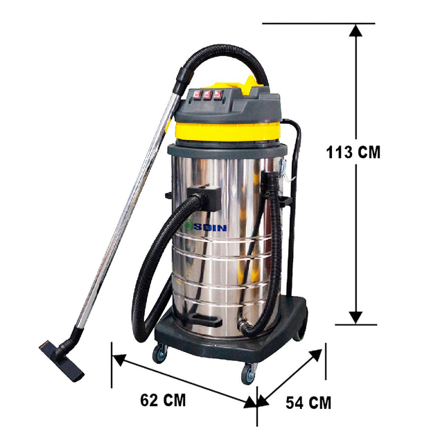ASPIRADORA POLVO/AGUA 80 LTS SOIN (Modelo: AS-80T)