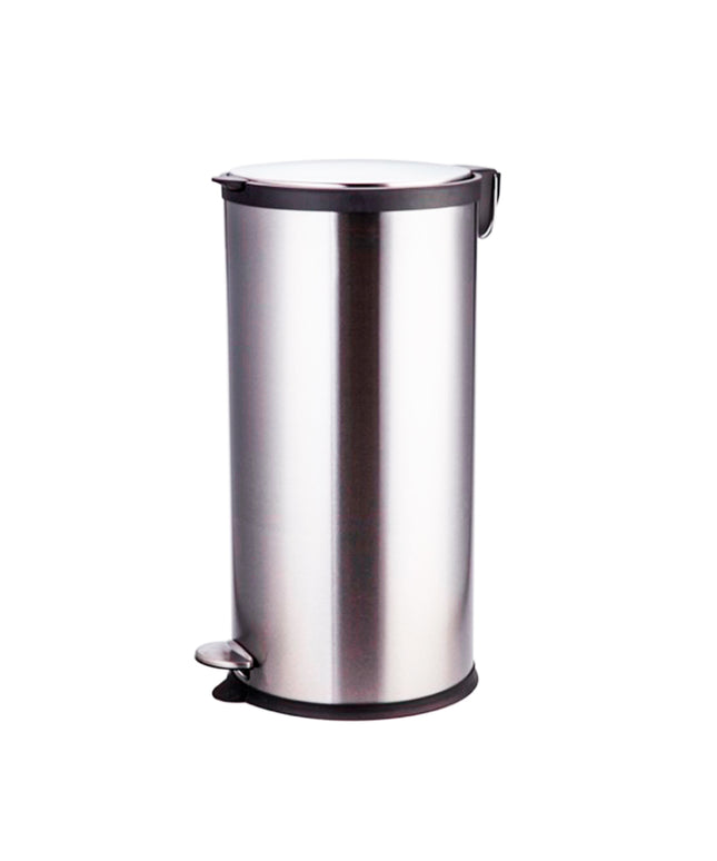 BASURERO ACERO INOX CIERRE SUAVE 30LT (Modelo: BIN-30)