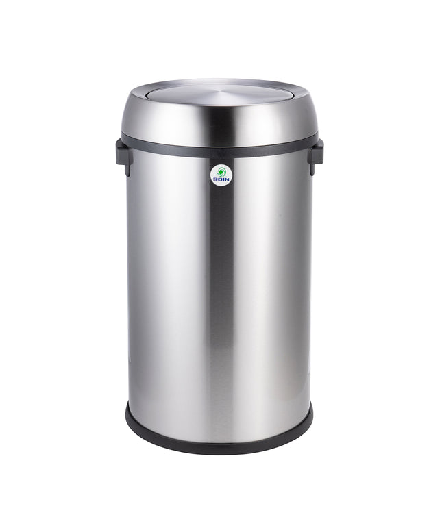 BASURERO ACERO INOX SOIN 65 LITROS VAIVEN (Modelo: BIN-65A)