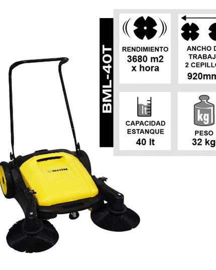 BARREDORA MANUAL SOIN 40 lts. CEPILLO CEN (Modelo: BML-40T)
