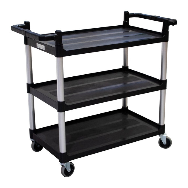 CARRO 3 BANDEJAS GRANDE COLOR NEGRO 85KG (Modelo: C3B-85)