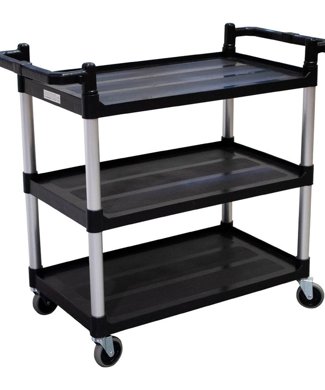 CARRO 3 BANDEJAS GRANDE COLOR NEGRO 85KG (Modelo: C3B-85)