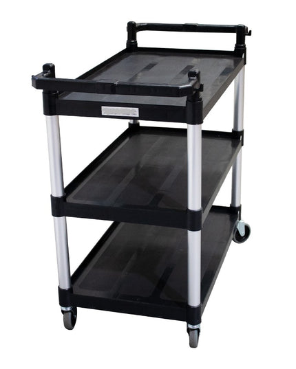 CARRO 3 BANDEJAS GRANDE COLOR NEGRO 85KG (Modelo: C3B-85)