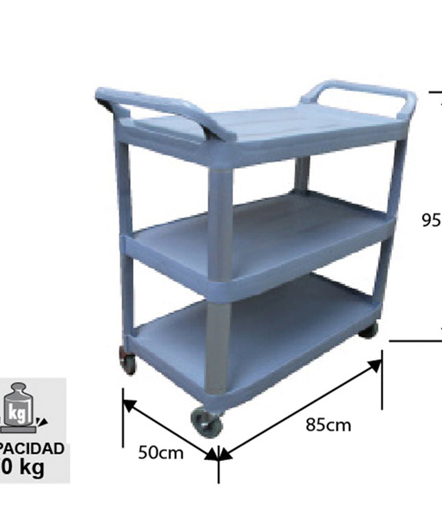 CARRO MULT. 3 BANDEJAS  GRANDE  (Modelo: C3B-89)