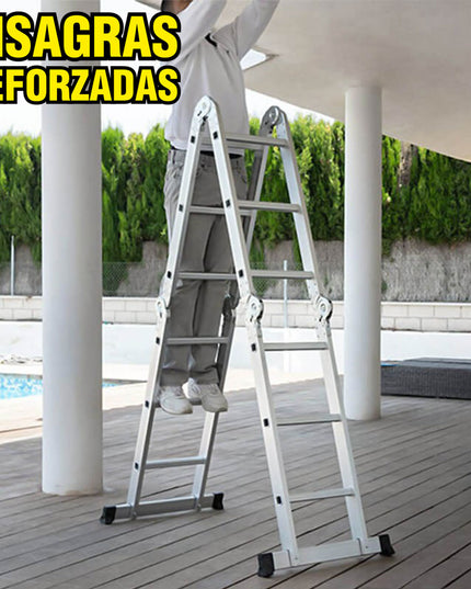 ESCALERA ARTICULADA ALUMINIO - TECHNOPLUS PRO (Modelo: EAM-PRO)