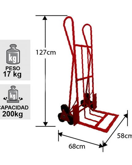 YEGUA ACERO ESCALERA 200 KG. (Modelo: FA-200E)
