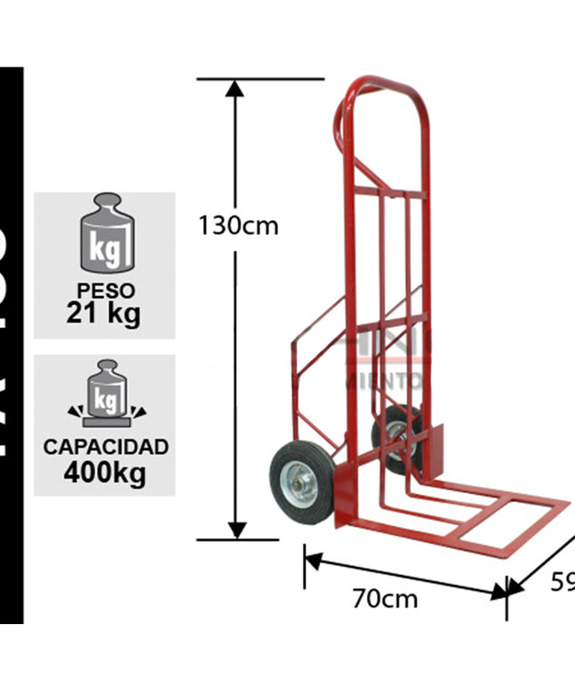 YEGUA ACERO JUMBO 400 KG. (Modelo: FA-400)