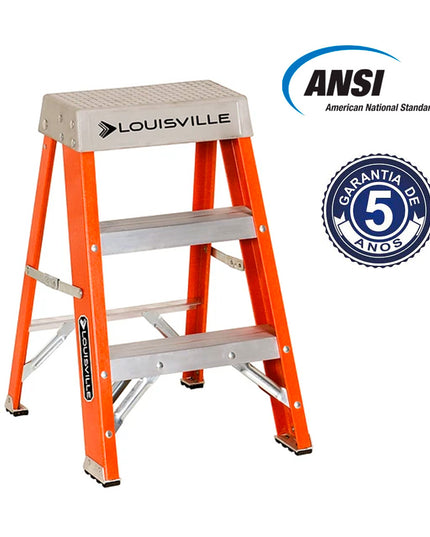 ESCALERA FIBRA DE VIDRIO 2 PELDAÑOS LOUISVILL (Modelo: FS1502)